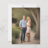 Save the Date mit Cross Foto Back (Rückseite)