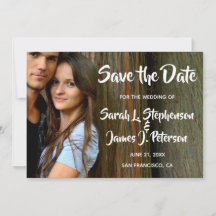 Save the Date mit dem Foto "Hintergrund"