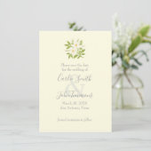 Save the Date mit dem Foto "Weiße Blume" (Stehend Vorderseite)