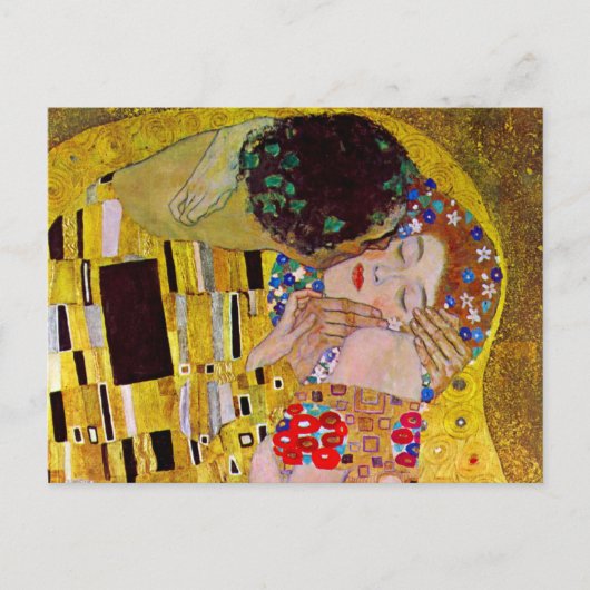 Save the Date mit dem Kuss von Gustav Klimt Ankündigungspostkarte (Vorderseite)