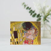 Save the Date mit dem Kuss von Gustav Klimt Ankündigungspostkarte (Stehend Vorderseite)