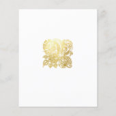 Save the Date mit den Blume für den Glitzer (Rückseite)