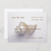 Save the Date mit der Muschel auf See im Sand (Vorne/Hinten)