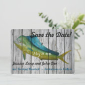 Save the Date mit einem Mahi Mahi Einladung (Stehend Vorderseite)