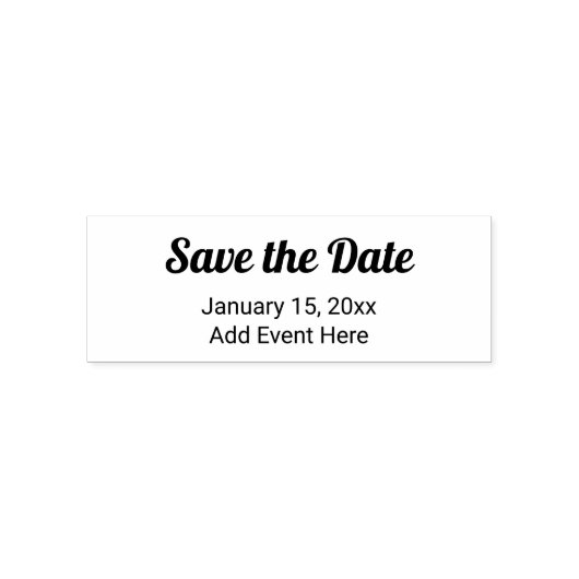 Save the Date mit Ereignisnamenvorlage Permastempel (Design)