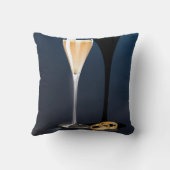 Save the Date mit goldfarbenen Ringen Kissen (Rückseite)