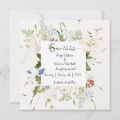 Save the Date mit heller Blüte Einladung (Vorderseite)