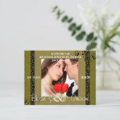 Save the Date mit Ihrem Foto Ankündigungspostkarte (Stehend Vorderseite)