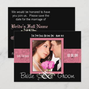 Save the Date mit Ihrem Foto Ankündigungspostkarte