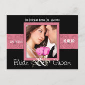 Save the Date mit Ihrem Foto Ankündigungspostkarte (Vorderseite)