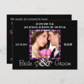 Save the Date mit Ihrem Foto Ankündigungspostkarte (Vorne/Hinten)