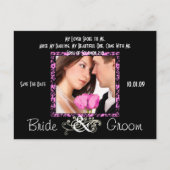 Save the Date mit Ihrem Foto Ankündigungspostkarte (Vorderseite)