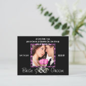 Save the Date mit Ihrem Foto Ankündigungspostkarte (Stehend Vorderseite)