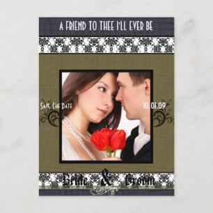 Save the Date mit Ihrem Foto Ankündigungspostkarte