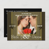 Save the Date mit Ihrem Foto Ankündigungspostkarte (Vorne/Hinten)