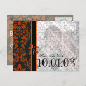 Save the Date mit Ihrem Foto Ankündigungspostkarte (Vorne/Hinten)