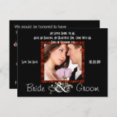 Save the Date mit Ihrem Foto Ankündigungspostkarte (Vorne/Hinten)