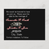 Save the Date mit Ihrem Foto Ankündigungspostkarte (Rückseite)