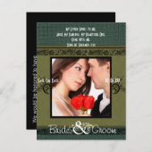 Save the Date mit Ihrem Foto Ankündigungspostkarte (Vorne/Hinten)