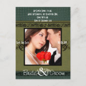 Save the Date mit Ihrem Foto Ankündigungspostkarte (Vorderseite)