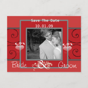 Save the Date mit Ihrem Foto Ankündigungspostkarte