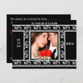 Save the Date mit Ihrem Foto Ankündigungspostkarte (Vorne/Hinten)