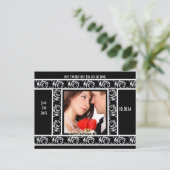 Save the Date mit Ihrem Foto Ankündigungspostkarte (Stehend Vorderseite)