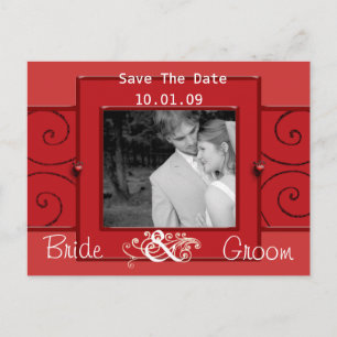 Save the Date mit Ihrem Foto Ankündigungspostkarte