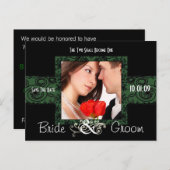 Save the Date mit Ihrem Foto Ankündigungspostkarte (Vorne/Hinten)