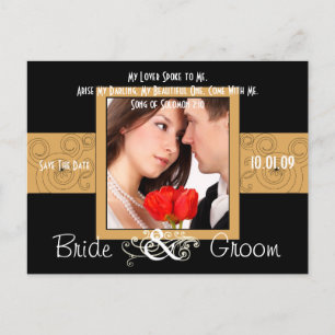 Save the Date mit Ihrem Foto Ankündigungspostkarte