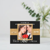 Save the Date mit Ihrem Foto Ankündigungspostkarte (Stehend Vorderseite)