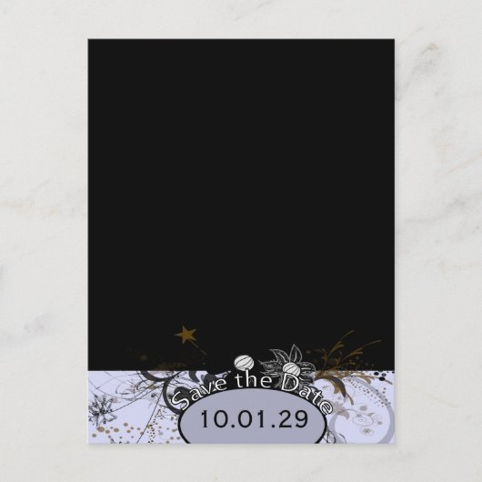 Save the Date mit IHREM Foto - Lavendel Ankündigungspostkarte (Vorderseite)