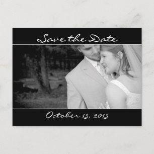 Save the Date mit Ihren Fotos Ankündigungspostkarte