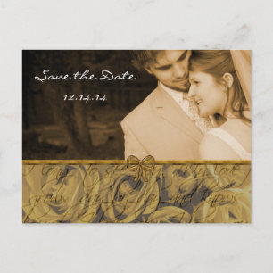 Save the Date mit Ihren Fotos Ankündigungspostkarte