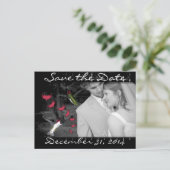 Save the Date mit Ihren Fotos Ankündigungspostkarte (Stehend Vorderseite)