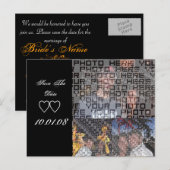 Save the Date mit IHREN Fotos - Ankündigungspostkarte (Vorne/Hinten)