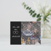 Save the Date mit IHREN Fotos - Ankündigungspostkarte (Stehend Vorderseite)