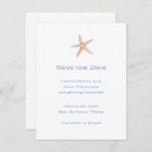 Save the Date mit Starfish (Vorne/Hinten)