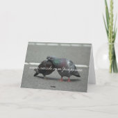 Save the Date mit Tauben Ankündigung (Rückseite)