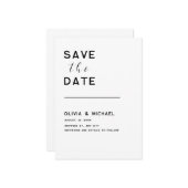 Save the Date Mitteilungskarte (Vorderseite/Rückseite Beispiel)