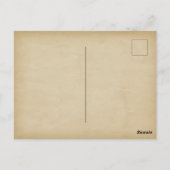 Save the Date mittelalterliches Siegel Postkarte (Rückseite)