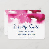 SAVE THE DATE MITZVAH DANKESKARTE (Vorne/Hinten)