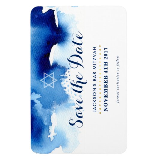 SAVE THE DATE MITZVAH MAGNET (Vertikal)