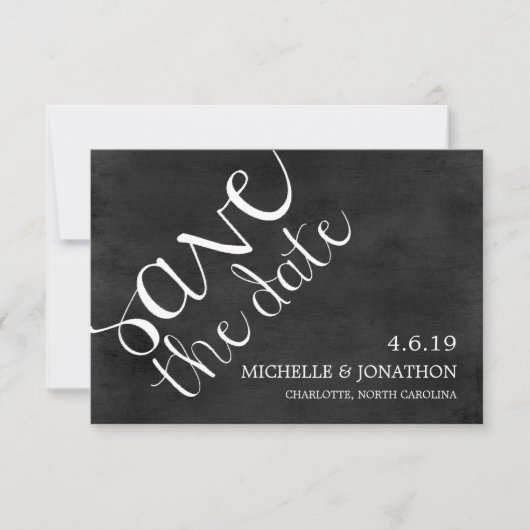 Save The Date | Mod Pen Chalkboard (Vorderseite)