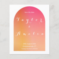 Save the Date Modern Boho Arch Einladung