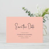 Save The Date! modern, minimalistisch, Typografie, Einladung (Stehend Vorderseite)