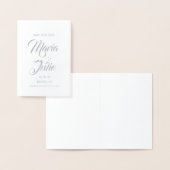 Save the Date Modern Script Calligraphy Gold Folienkarte (Anzeige)