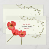 Save the Date Moderne Ankündigung (Vorne/Hinten)