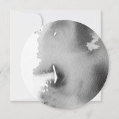 SAVE THE DATE moderne boho mandala graue Wasserfar Einladung (Rückseite)