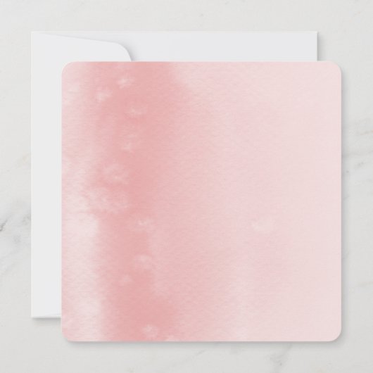 SAVE THE DATE moderne boho mandala rosa Aquarellfa Einladung (Rückseite)